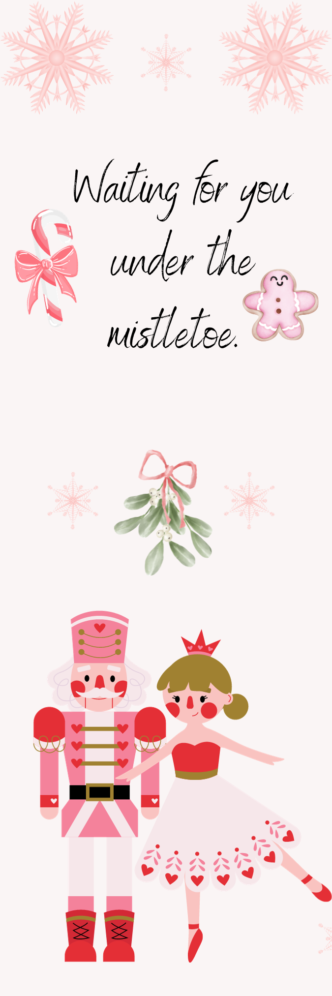 Mistletoe Kisses Bookmark