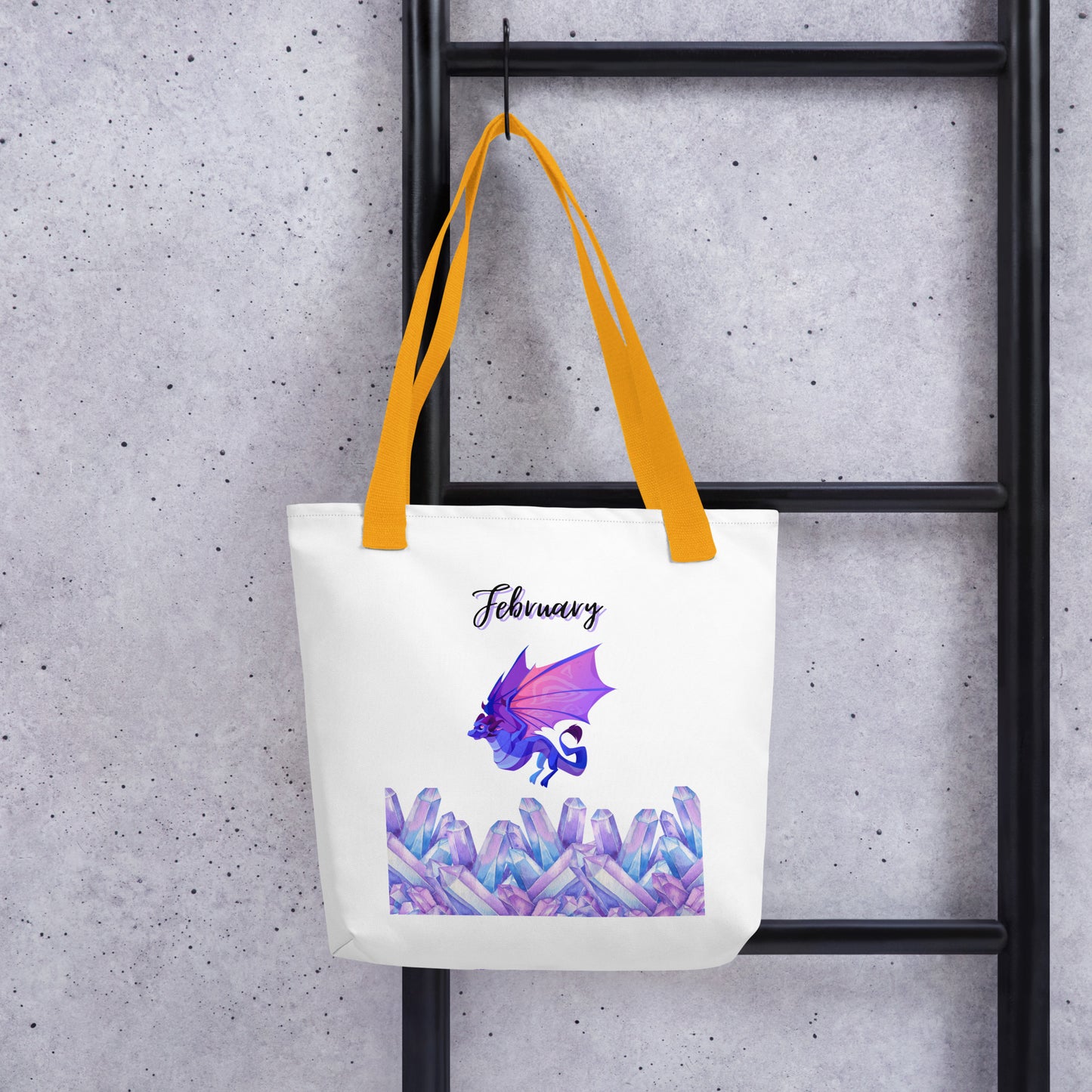 February Dragons & Crystal Tote bag