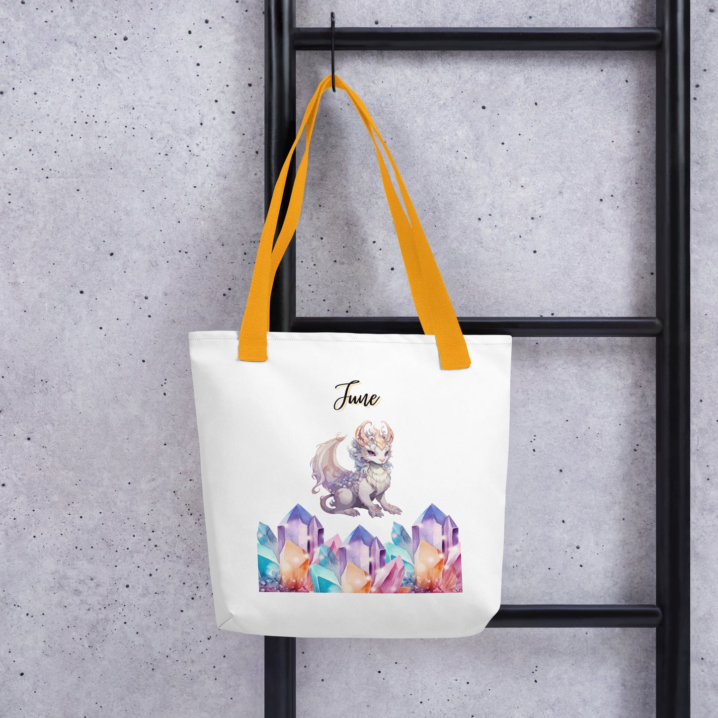 June Dragon & Crystal Tote bag