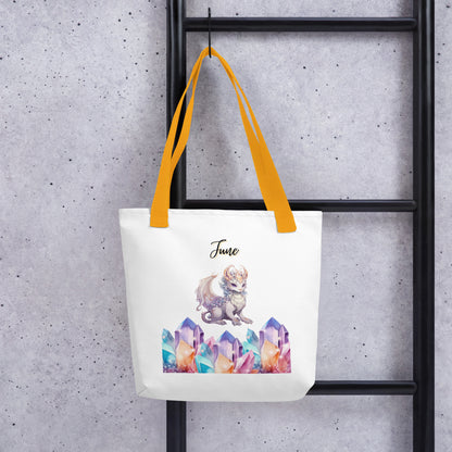June Dragon & Crystal Tote bag