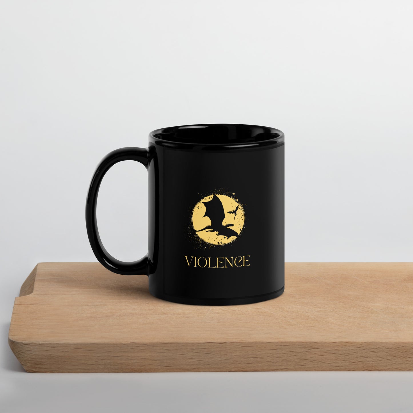 Violence Bookish Black Glossy Mug Inspired By Fourth Wing