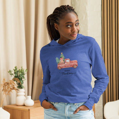 Red Truck Hooded long-sleeve tee