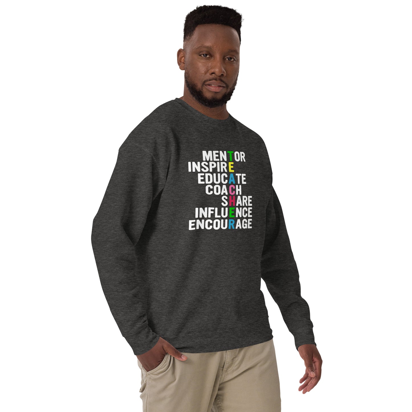 Teacher Words Unisex Premium Sweatshirt