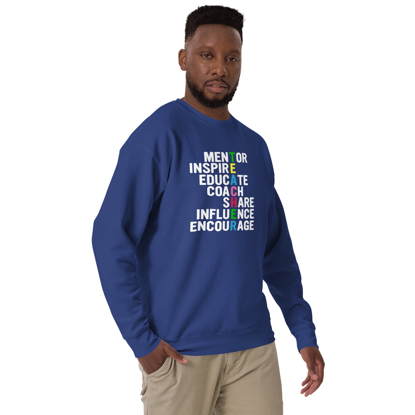 Teacher Words Unisex Premium Sweatshirt