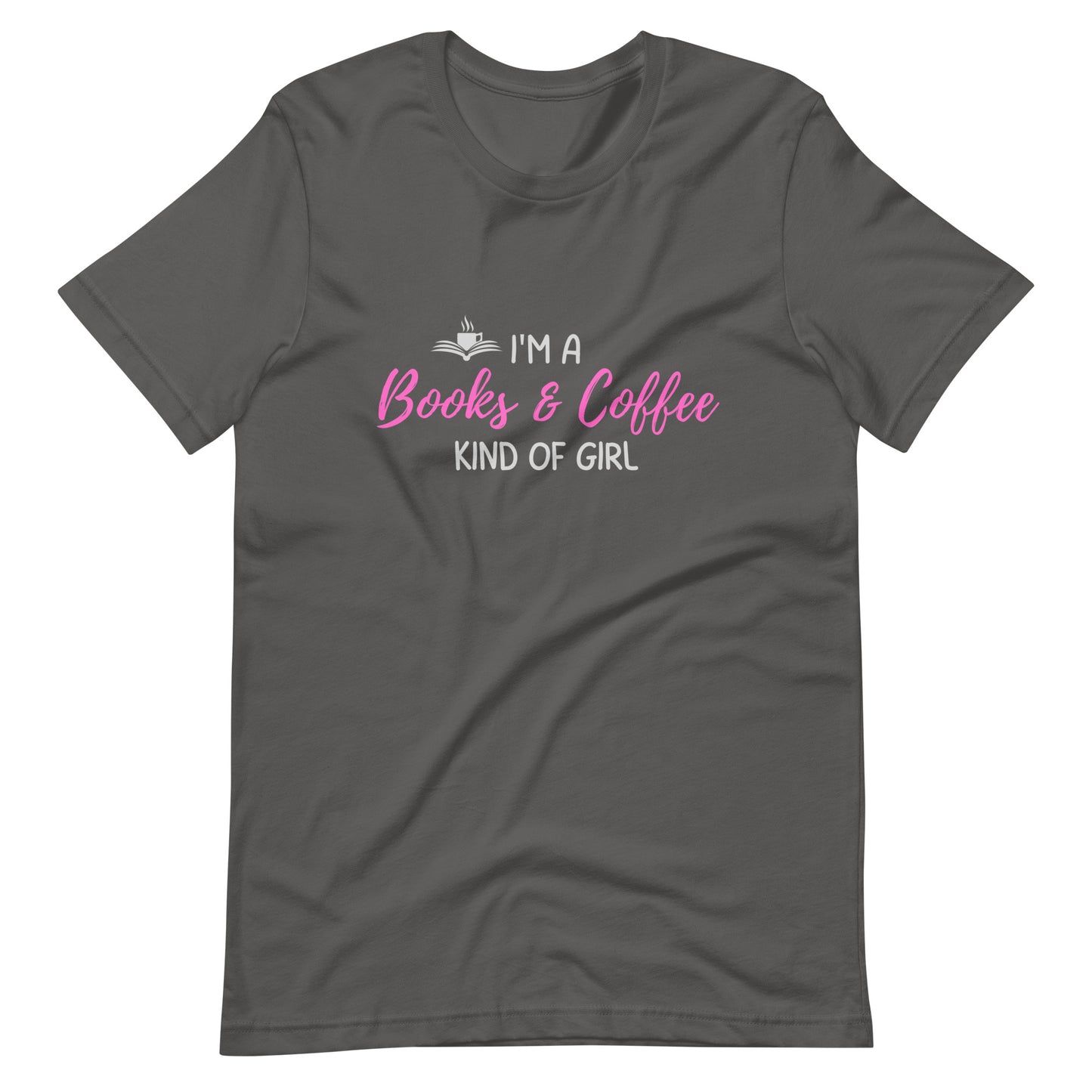 Books & Coffee Girl Unisex t-shirt