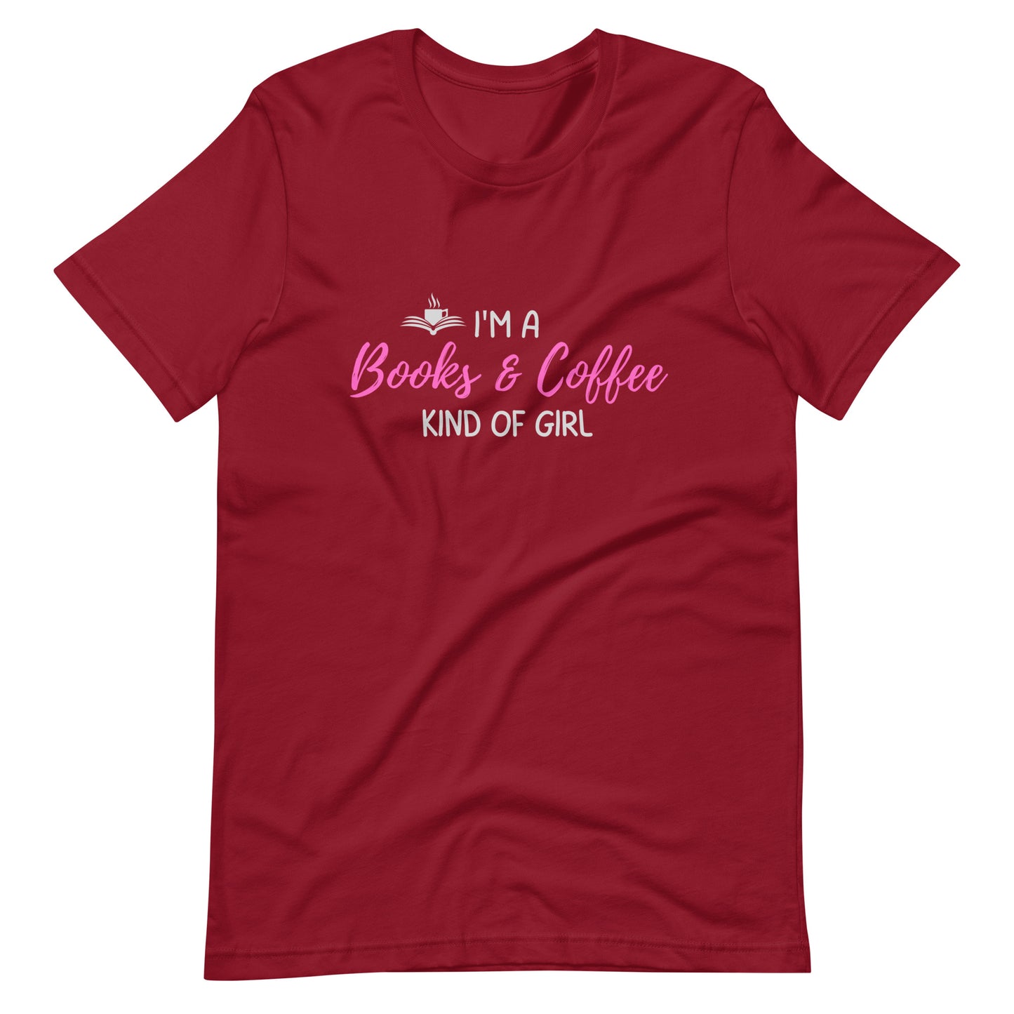 Books & Coffee Girl Unisex t-shirt