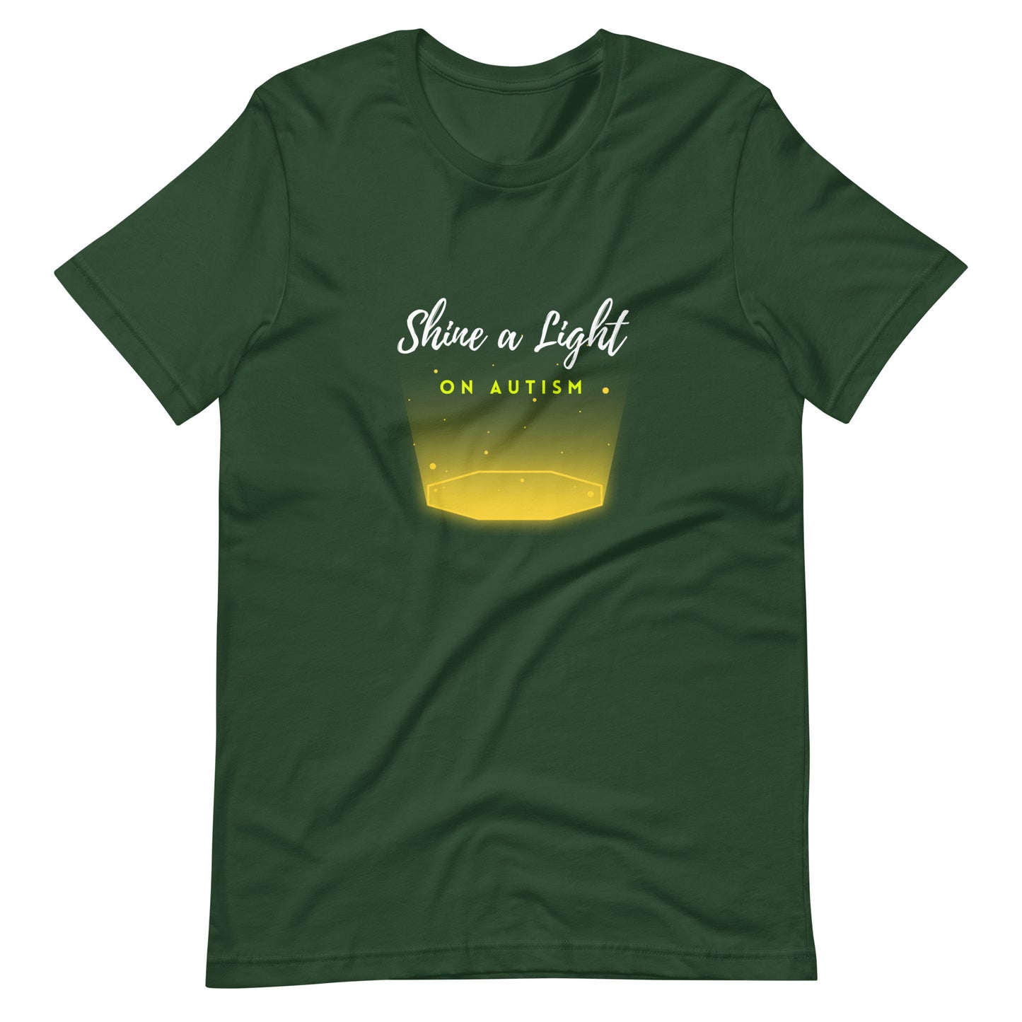 Shine A Light On Autism Unisex t-shirt
