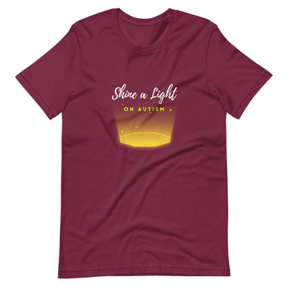 Shine A Light On Autism Unisex t-shirt