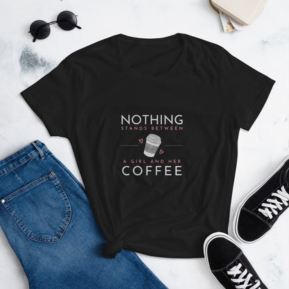 Girl Coffee Women's short sleeve t-shirt
