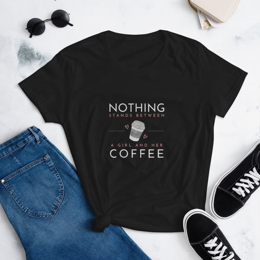 Girl Coffee Women's short sleeve t-shirt
