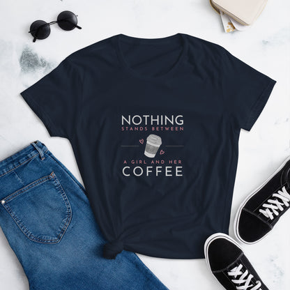 Girl Coffee Women's short sleeve t-shirt