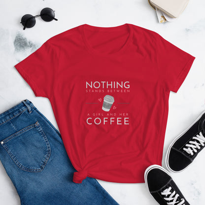 Girl Coffee Women's short sleeve t-shirt